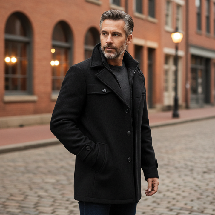 Elijah - Wool Blend Overcoat