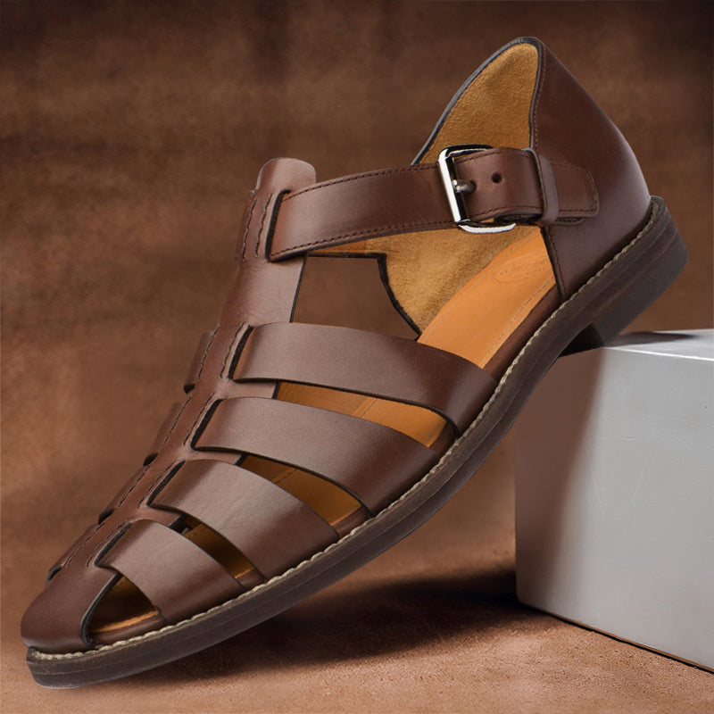 Kennedy - Vegan Leather Fisherman Sandals