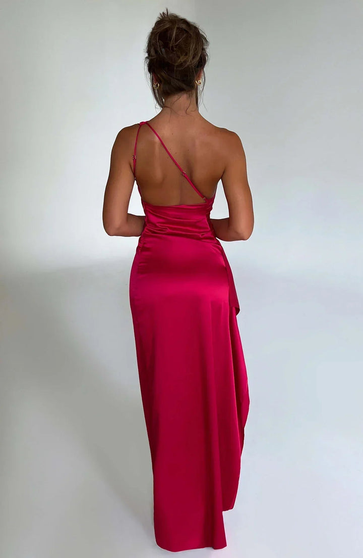 Satin Evening Grown Maxi Dress