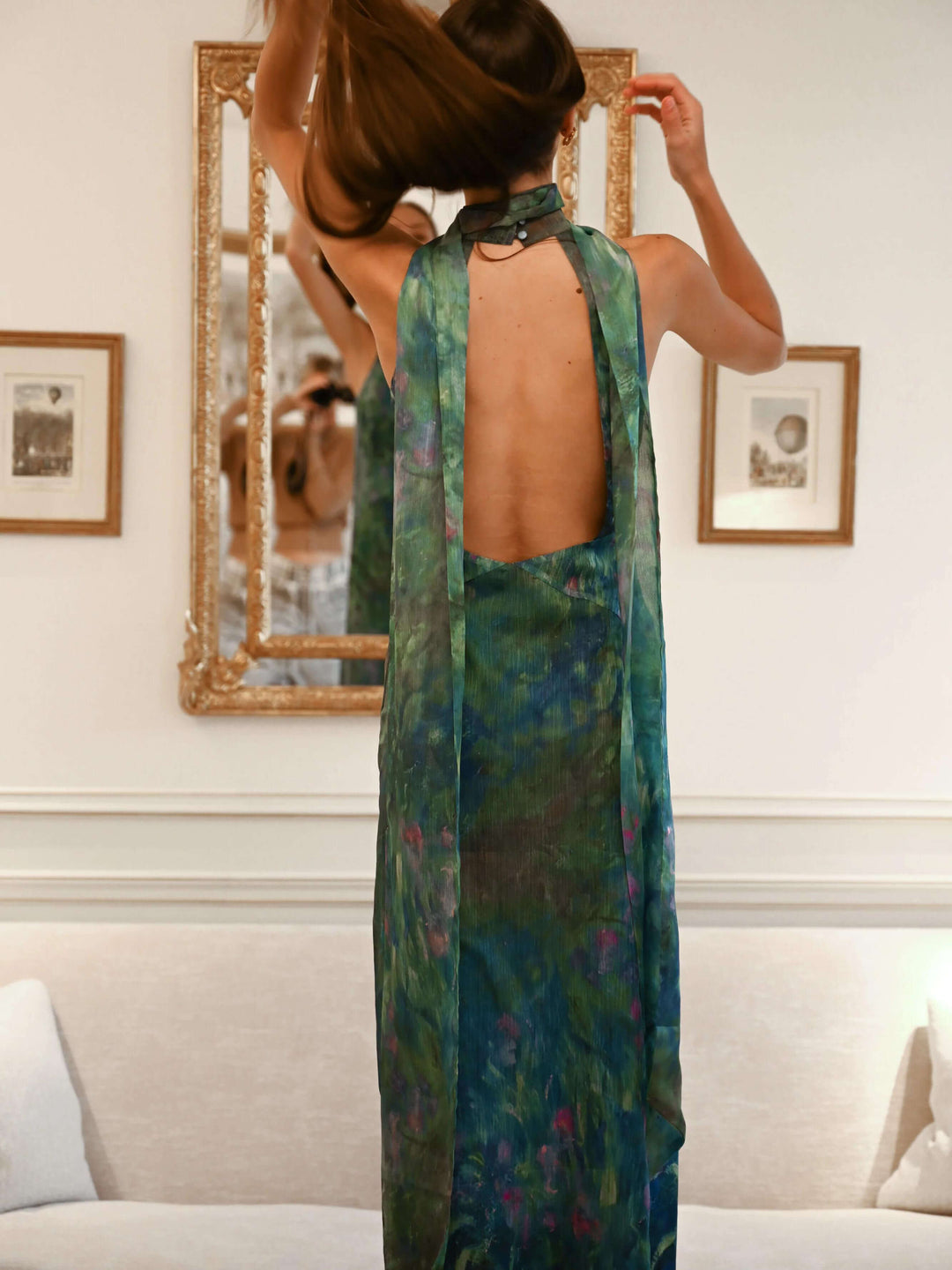 Monet Inspired Party Maxi Dress