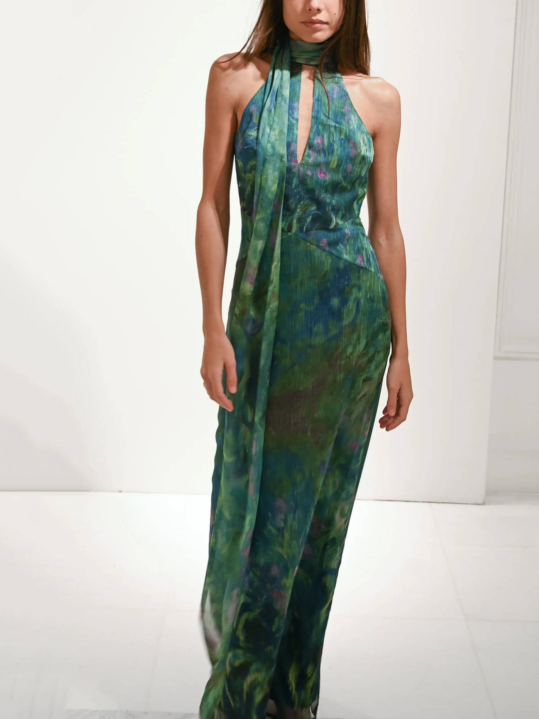 Monet Inspired Party Maxi Dress