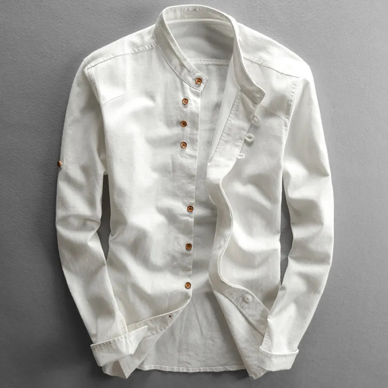James - Mandarin Collar Shirt