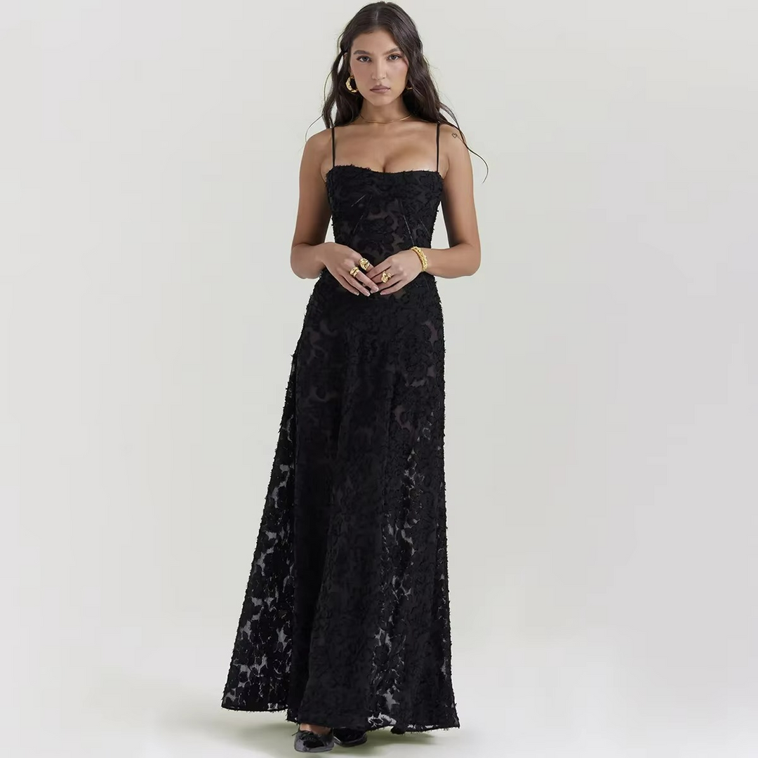 Annabelle Lace Wedding Guest Maxi Dress