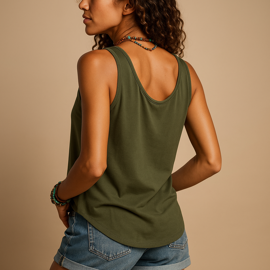 Sleeveless V-neck summer top for women | Naomi
