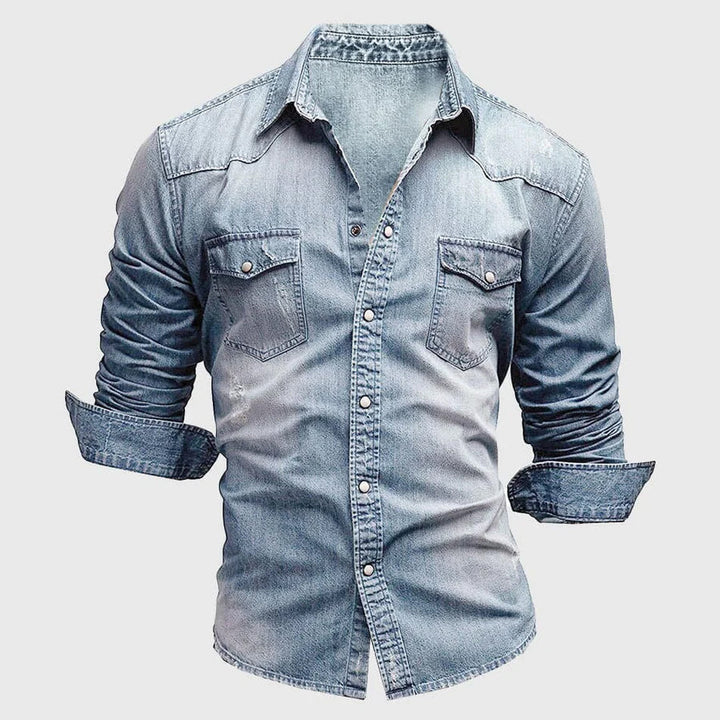 Aaron - Slim Fit Denim Shirt