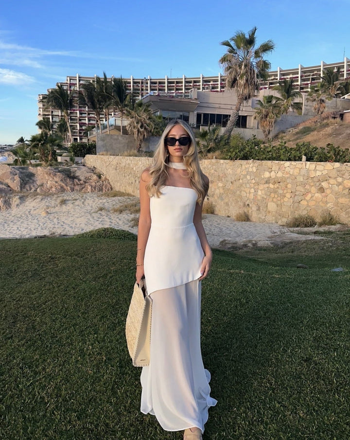 Valerie Asymmetrical Wedding Guest Maxi Dress