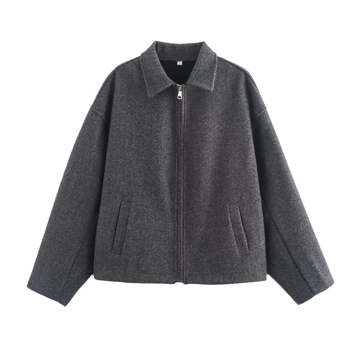 Women's Zipper Collar Jacket