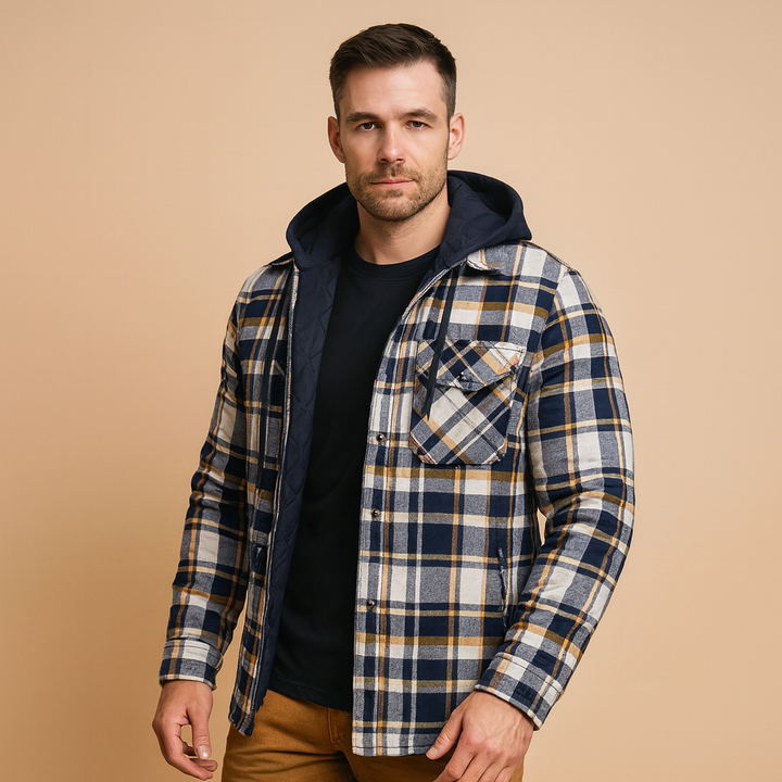 Bomber jacket with hood for men | Logan