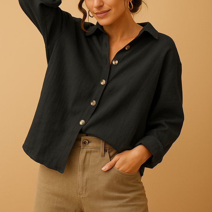 Casual cotton blouse for women | Harper