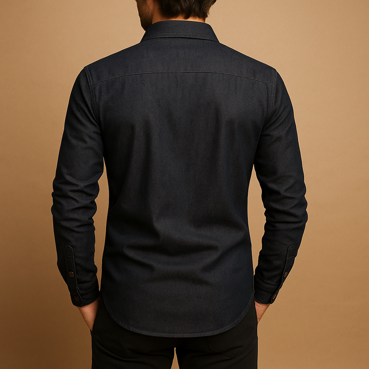 Casual long sleeve cotton shirt for men | Ethan