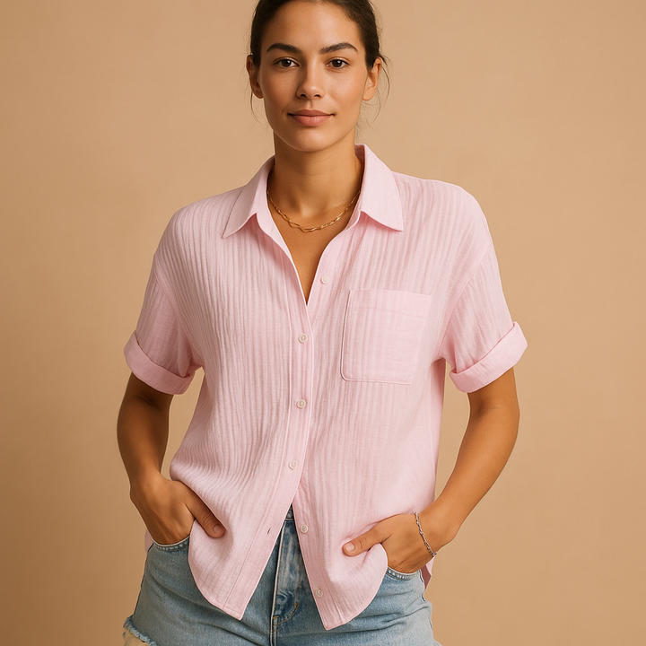 Casual short sleeve polo for women | Maya