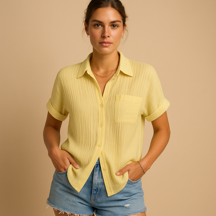 Casual short sleeve polo for women | Maya