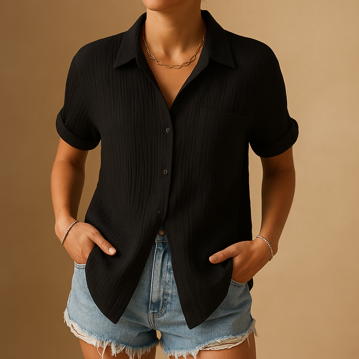 Casual short sleeve polo for women | Maya