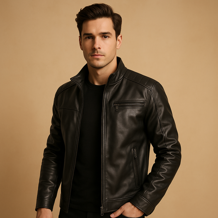 Classic biker jacket for men | Damien