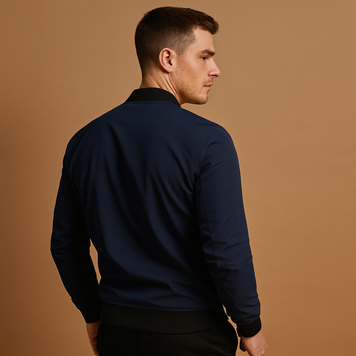 Classic bomber jacket with zip for men | Ethan