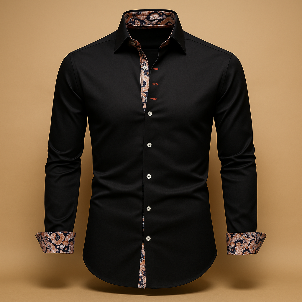 Classic long sleeve shirt for men with modern fit | Nathan