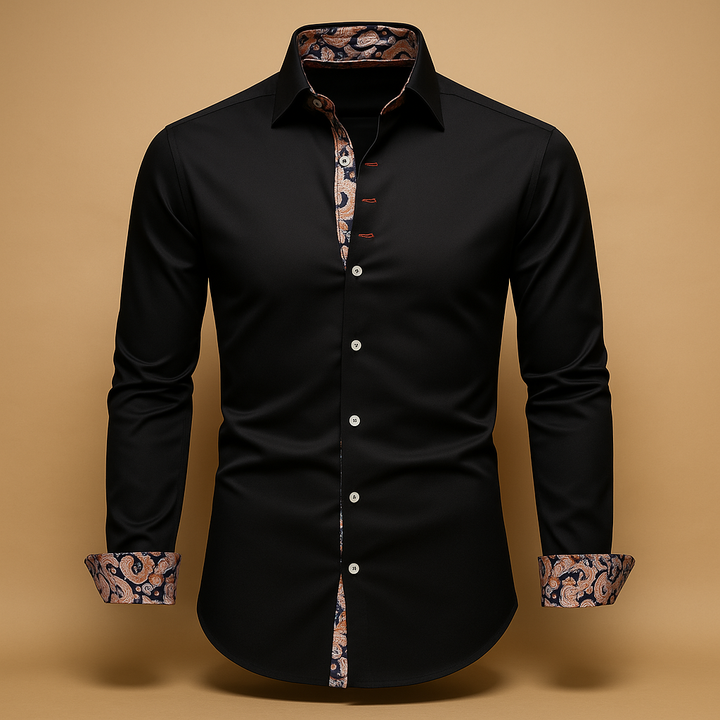 Classic long sleeve shirt for men with modern fit | Nathan