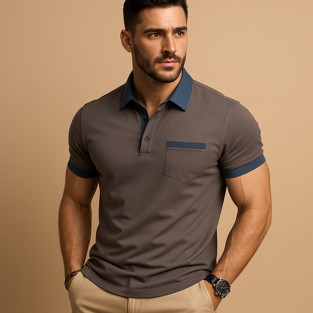 Classic polo shirt with short sleeves for men | Oliver