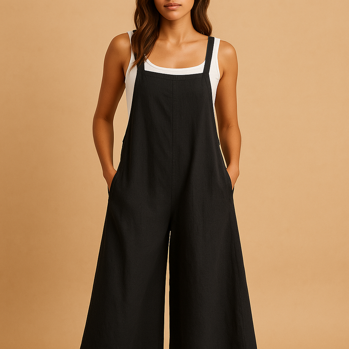 Cotton linen summer jumpsuit for women | Clara