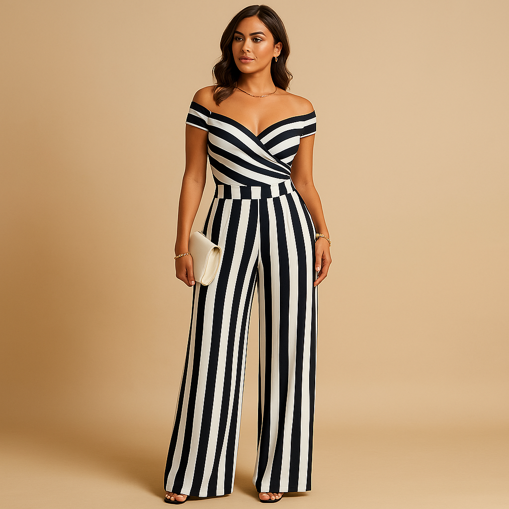 Floral off-shoulder jumpsuit for women | Sophia