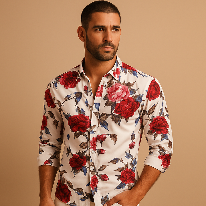 Floral print shirt for men | Adrian