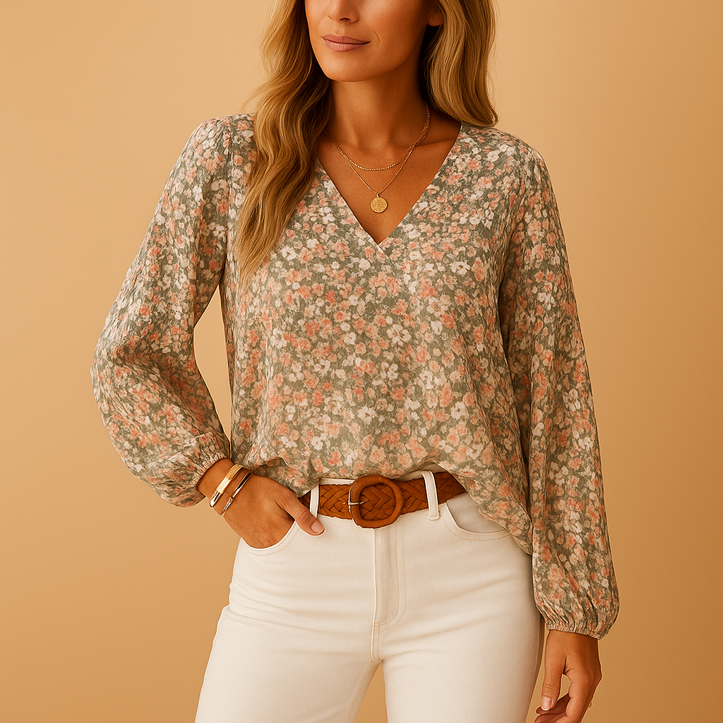 Floral summer blouse for women | Clara
