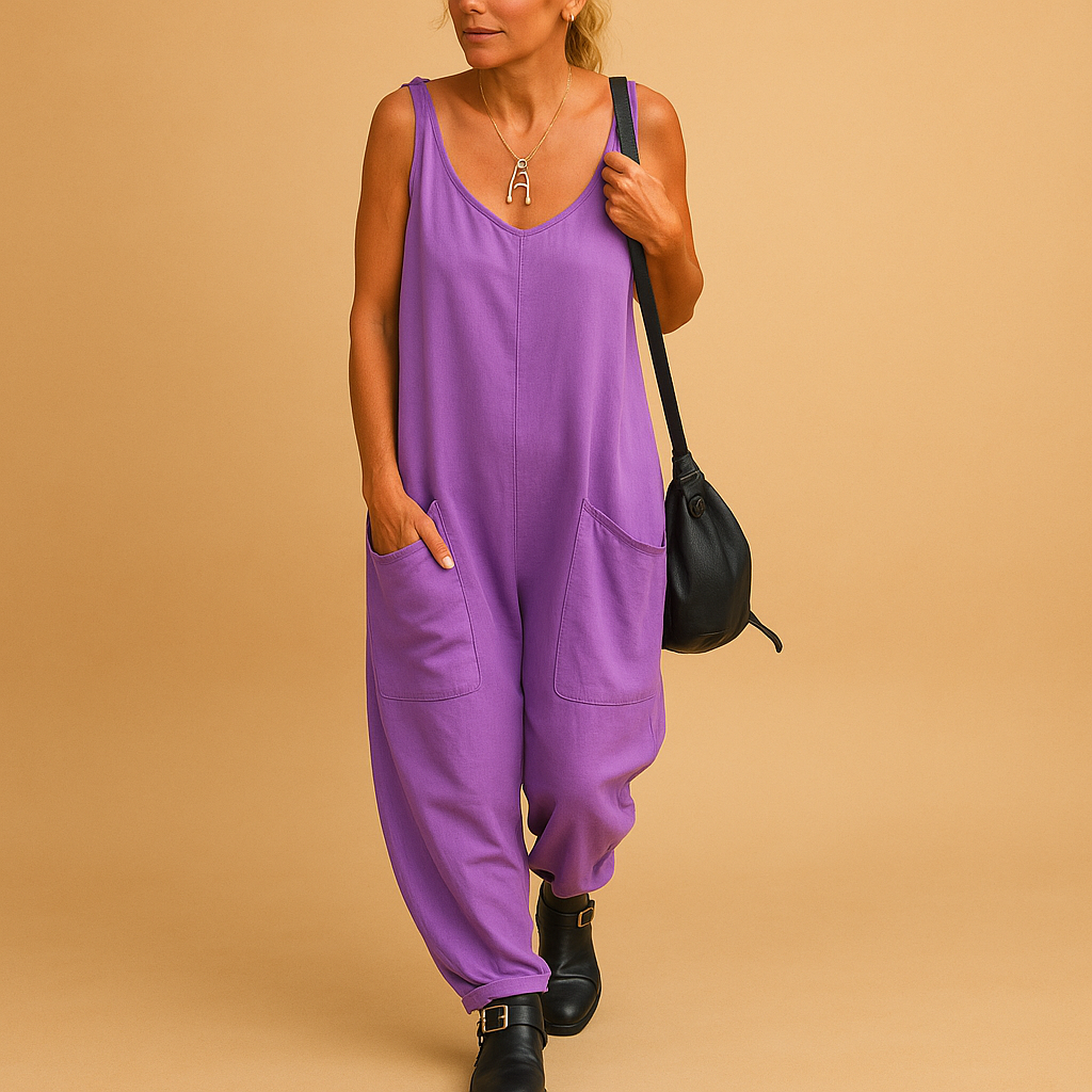 Flowy summer jumpsuit for women | Clara