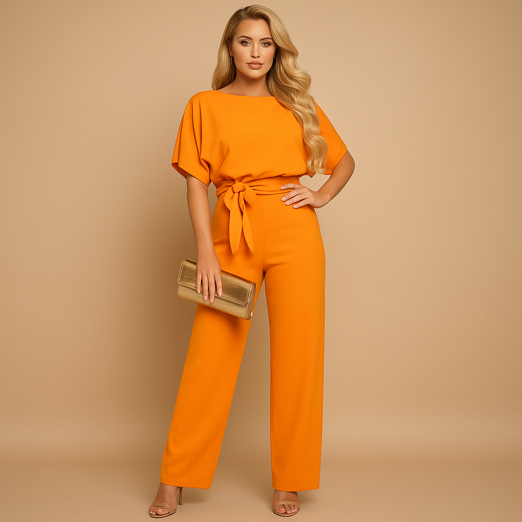 Glitter halter jumpsuit for women | Aurelia