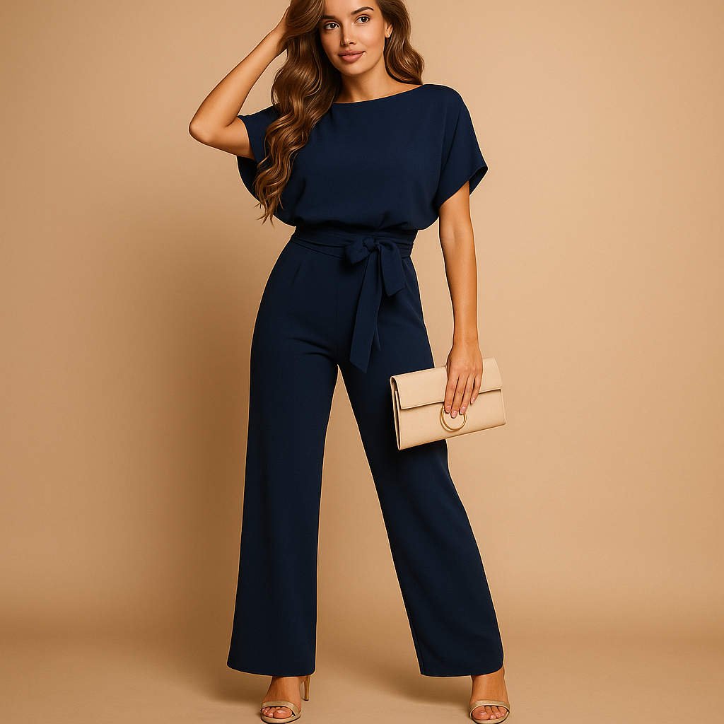 Glitter halter jumpsuit for women | Aurelia