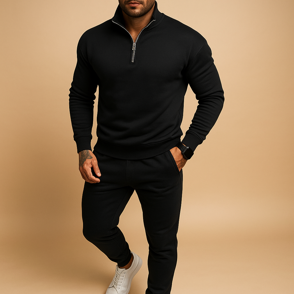 Half-zip sweatshirt and jogger set for men | Marcus