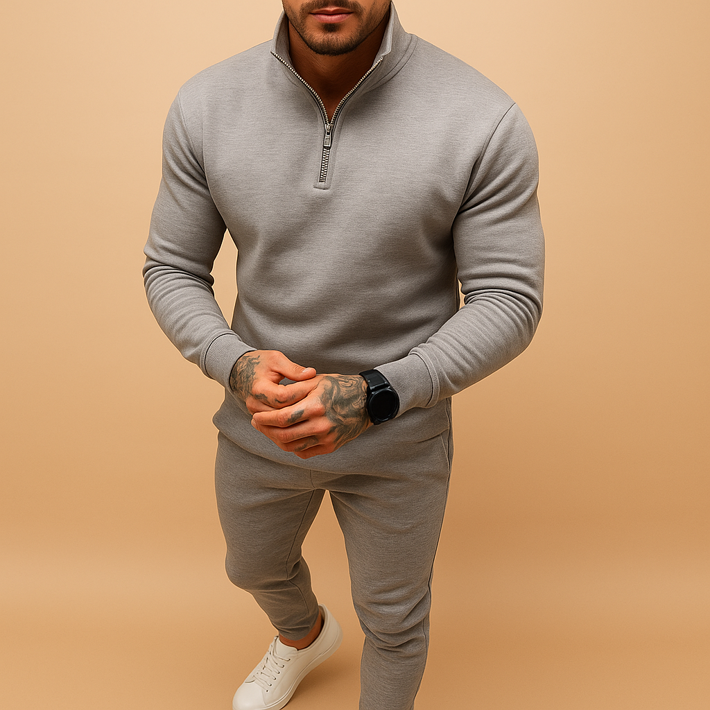 Half-zip sweatshirt and jogger set for men | Marcus
