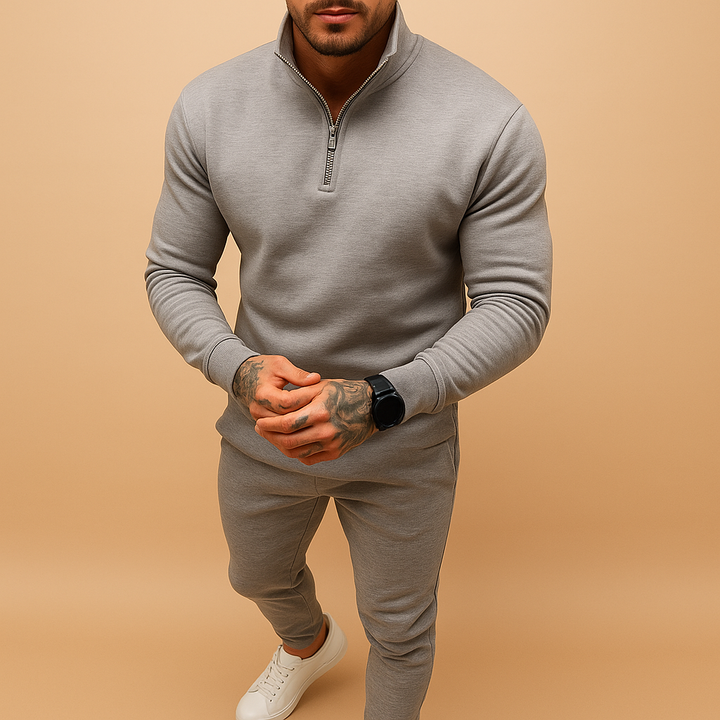 Half-zip sweatshirt and jogger set for men | Marcus