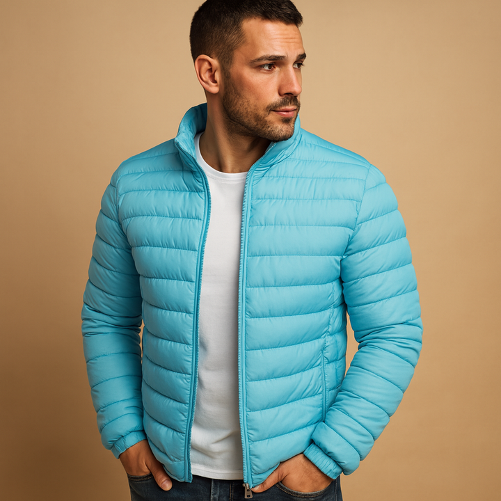 Hooded puffer jacket for men | Marcus