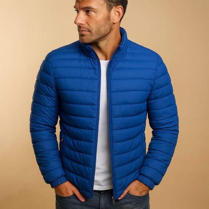 Hooded puffer jacket for men | Marcus