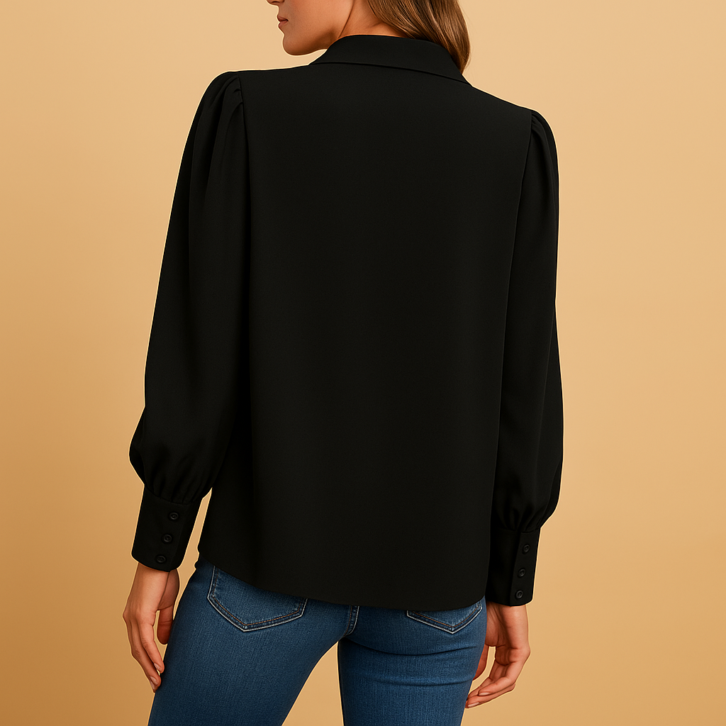 Lantern sleeve elegant blouse for women | Evelyn