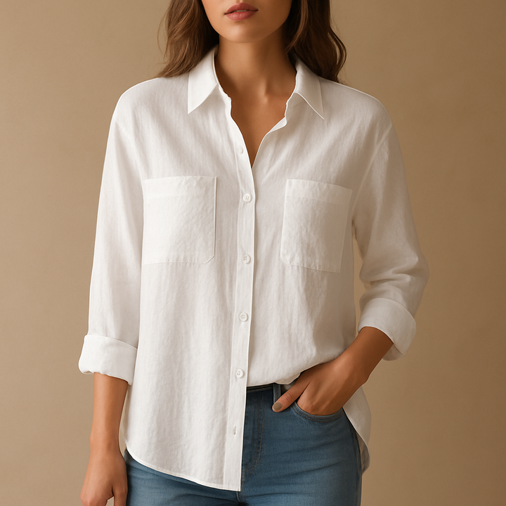 Long sleeve airy blouse for women | Sophia