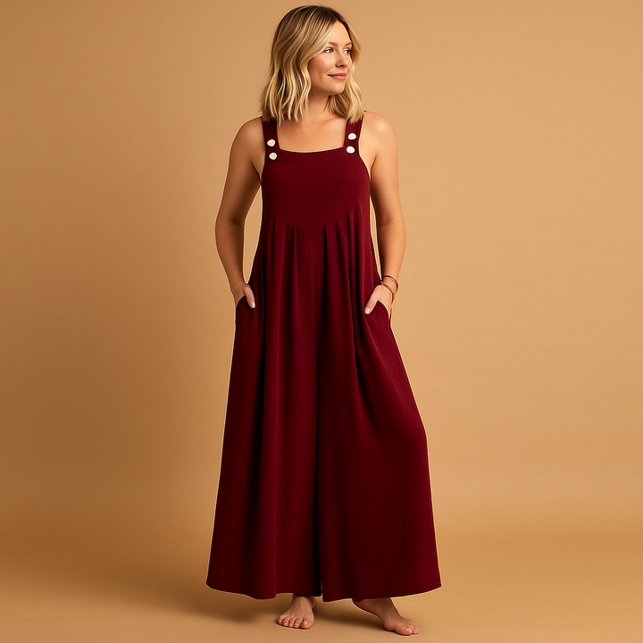 Loose cotton overall for women | Sophia
