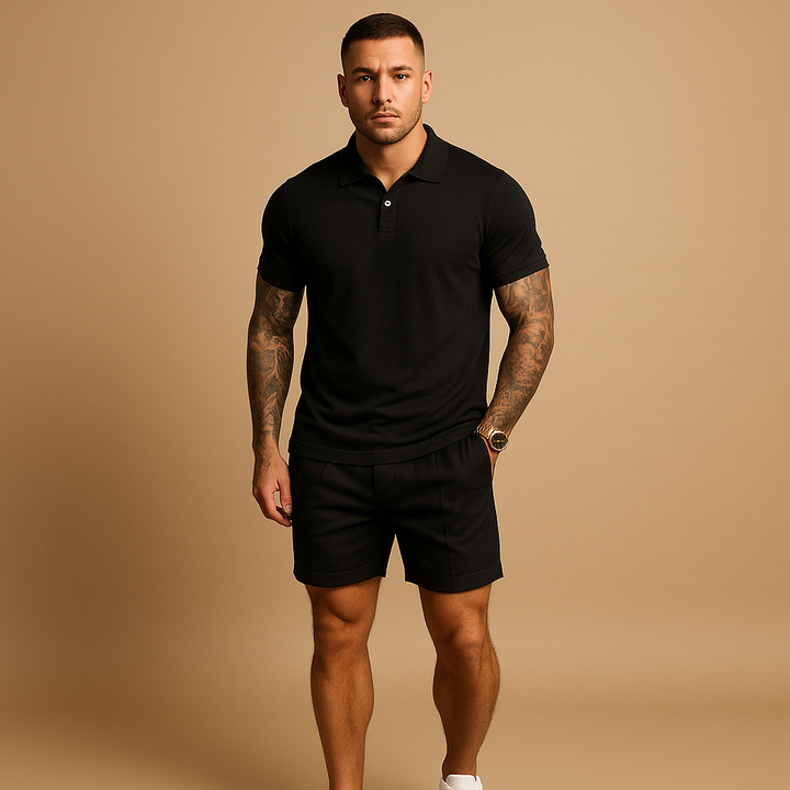 Modern streetwear set with shirt and shorts for men | Mason