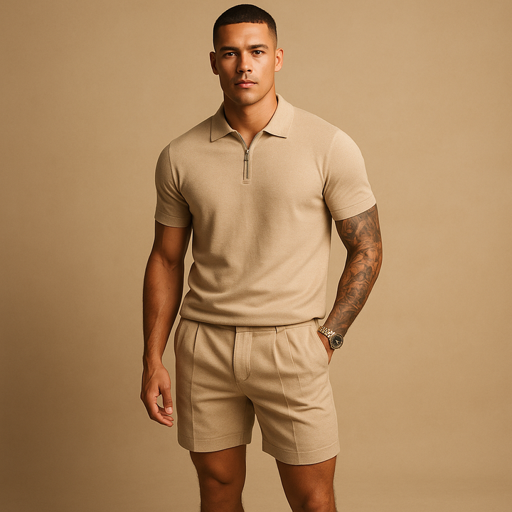 Modern streetwear set with shirt and shorts for men | Mason
