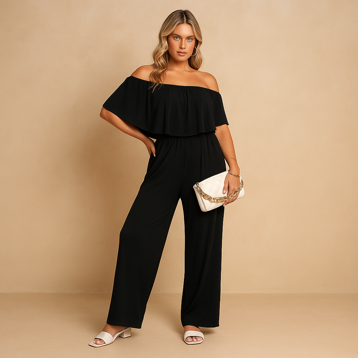 Off-shoulder summer jumpsuit for women | Hannah