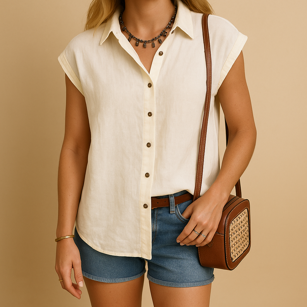 Sleeveless summer shirt for women | Isla