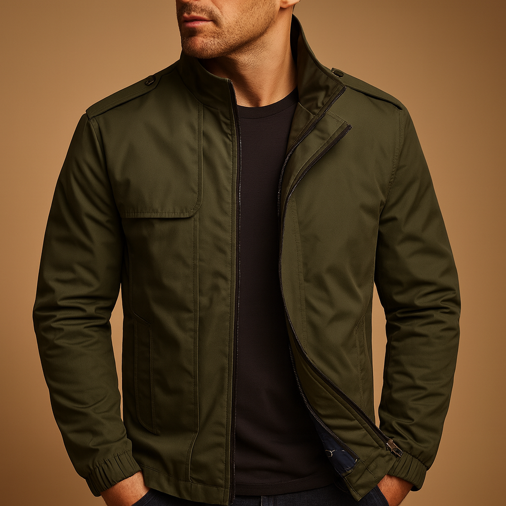 Summer jacket with stand collar for men | Ethan