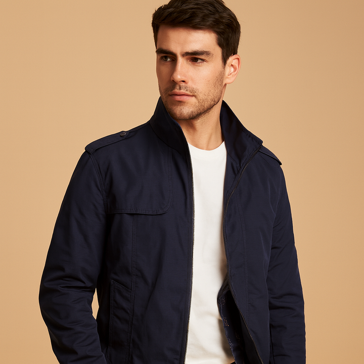 Summer jacket with stand collar for men | Ethan