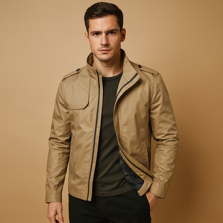 Summer jacket with stand collar for men | Ethan