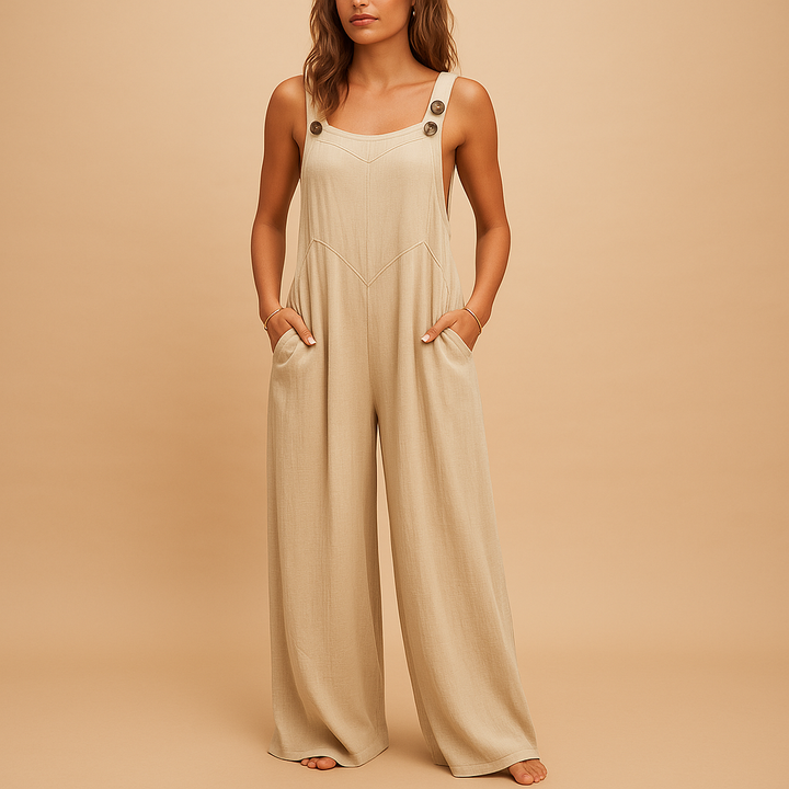 Summer wide leg jumpsuit for women | Hazel