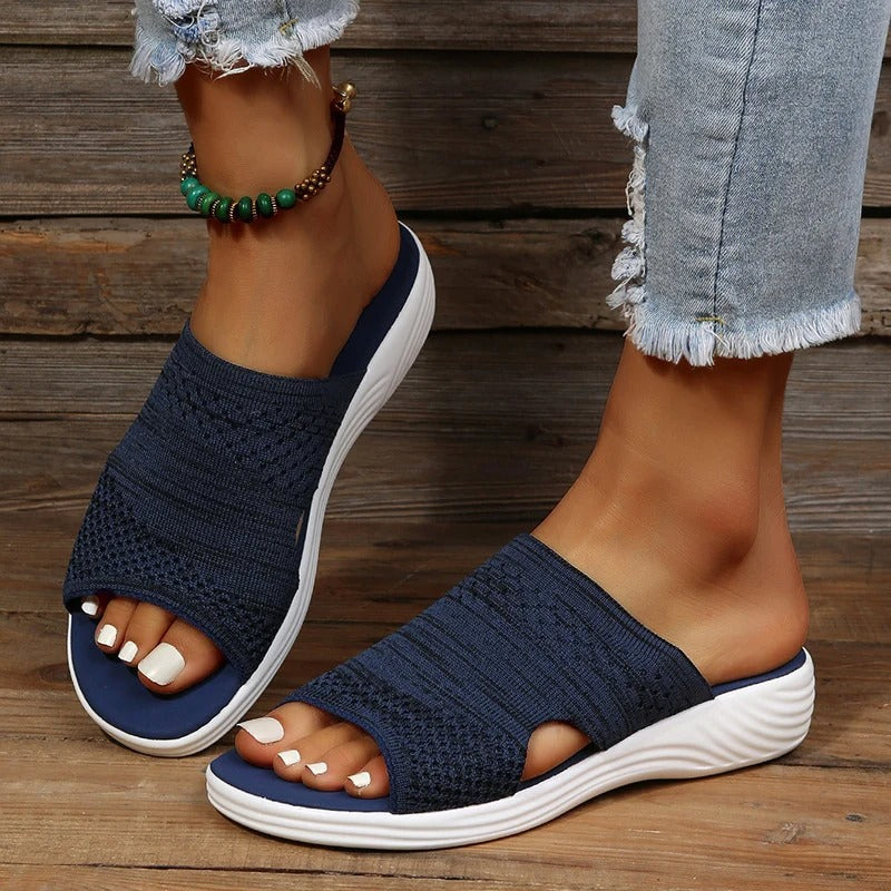 Aria - Orthopedic Open-Toe Knit Sandals