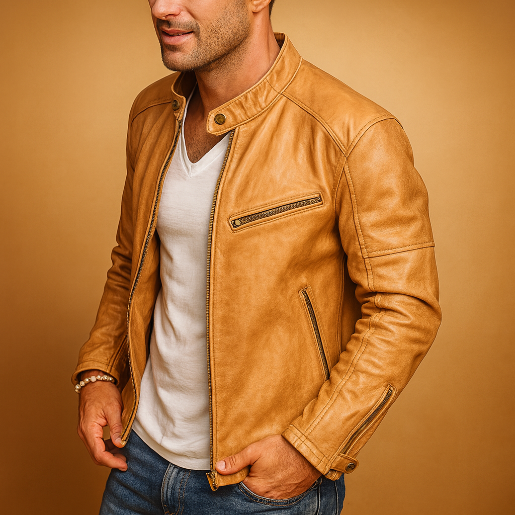 Waterproof biker jacket for men | Adrian