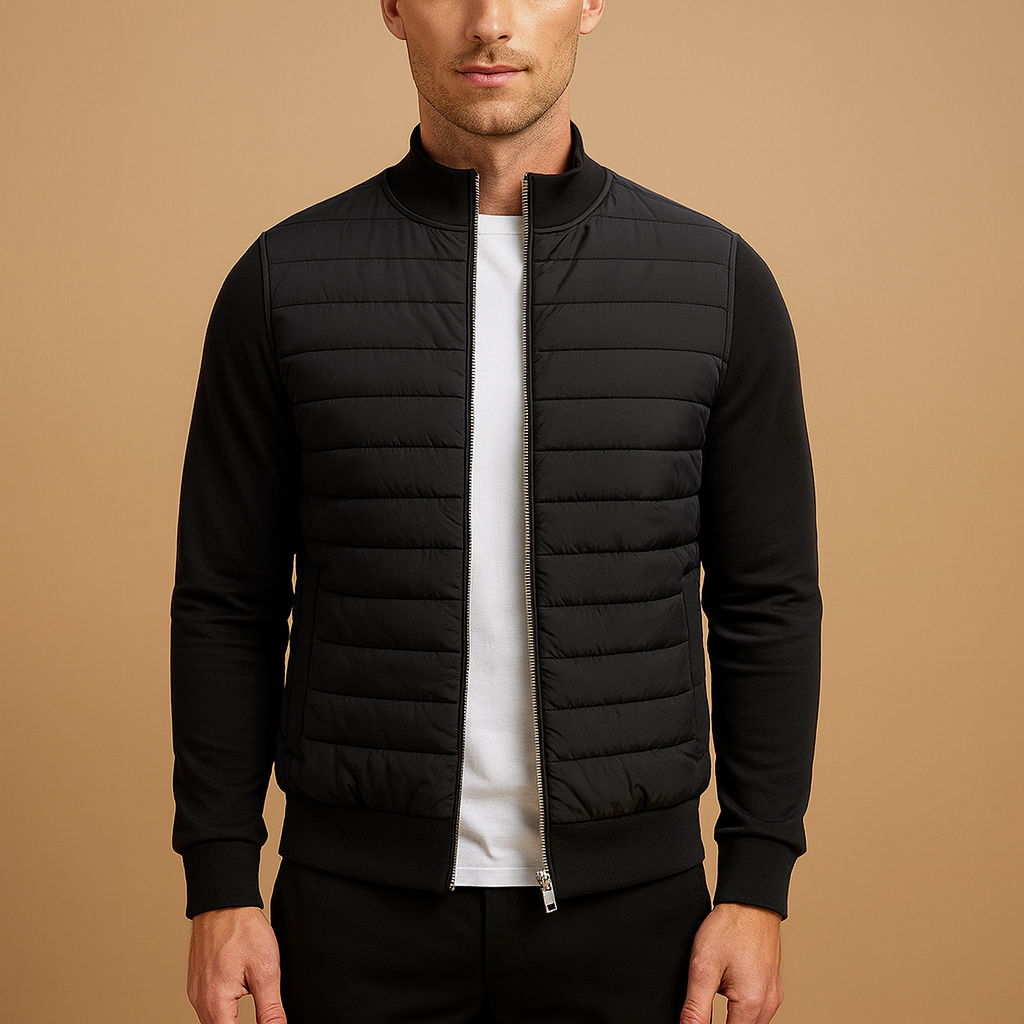 Winter jacket with high collar for men | Adrian